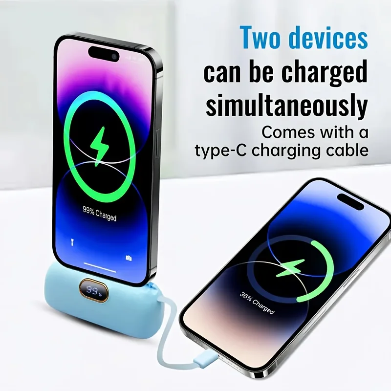 Мини-удобный мобильный аккумулятор емкостью 30000 мАч, портативная быстрая зарядка, подходит для iPhone 16 15 14 13, внешний аккумулятор Samsung Xiaomi