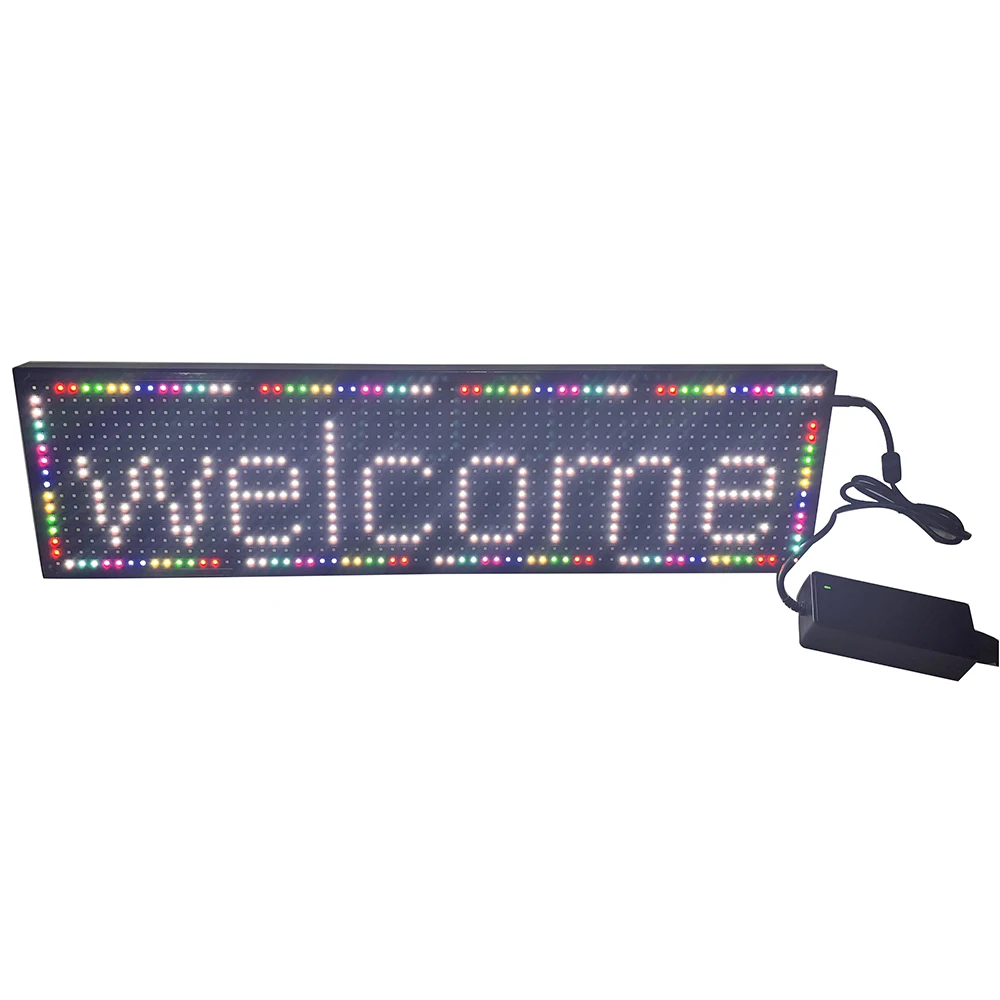 Semi-outdoor hight brightness P10  led small signs for store window