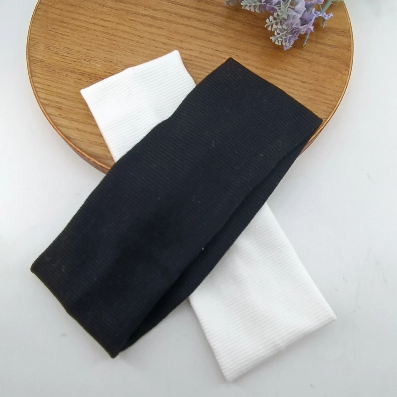 قطعتان من أربطة الشعر المرنة ذات اللون الصلب للنساء والرجال، عصابة رأس للجري واللياقة البدنية والرياضة واليوجا وإكسسوارات عصابة رأس للفتيات