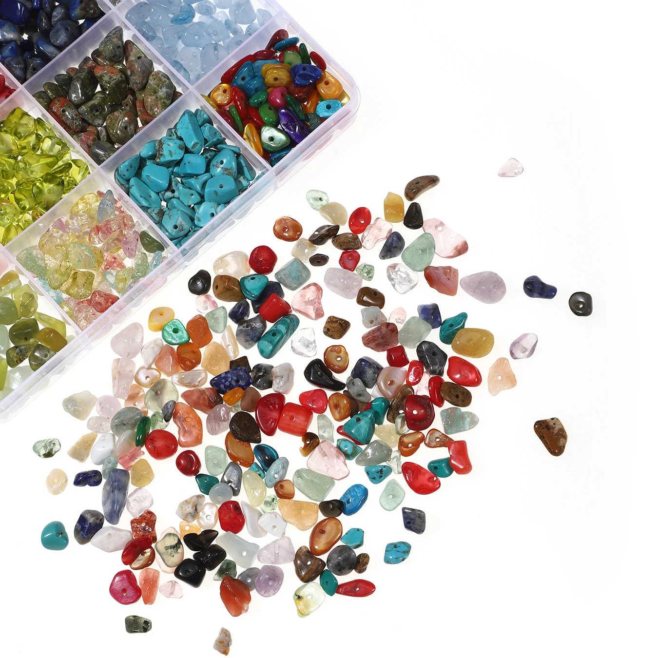 24-Piece Natural Stone Bead Set｜DIY Jewelry Craft Kit view 5