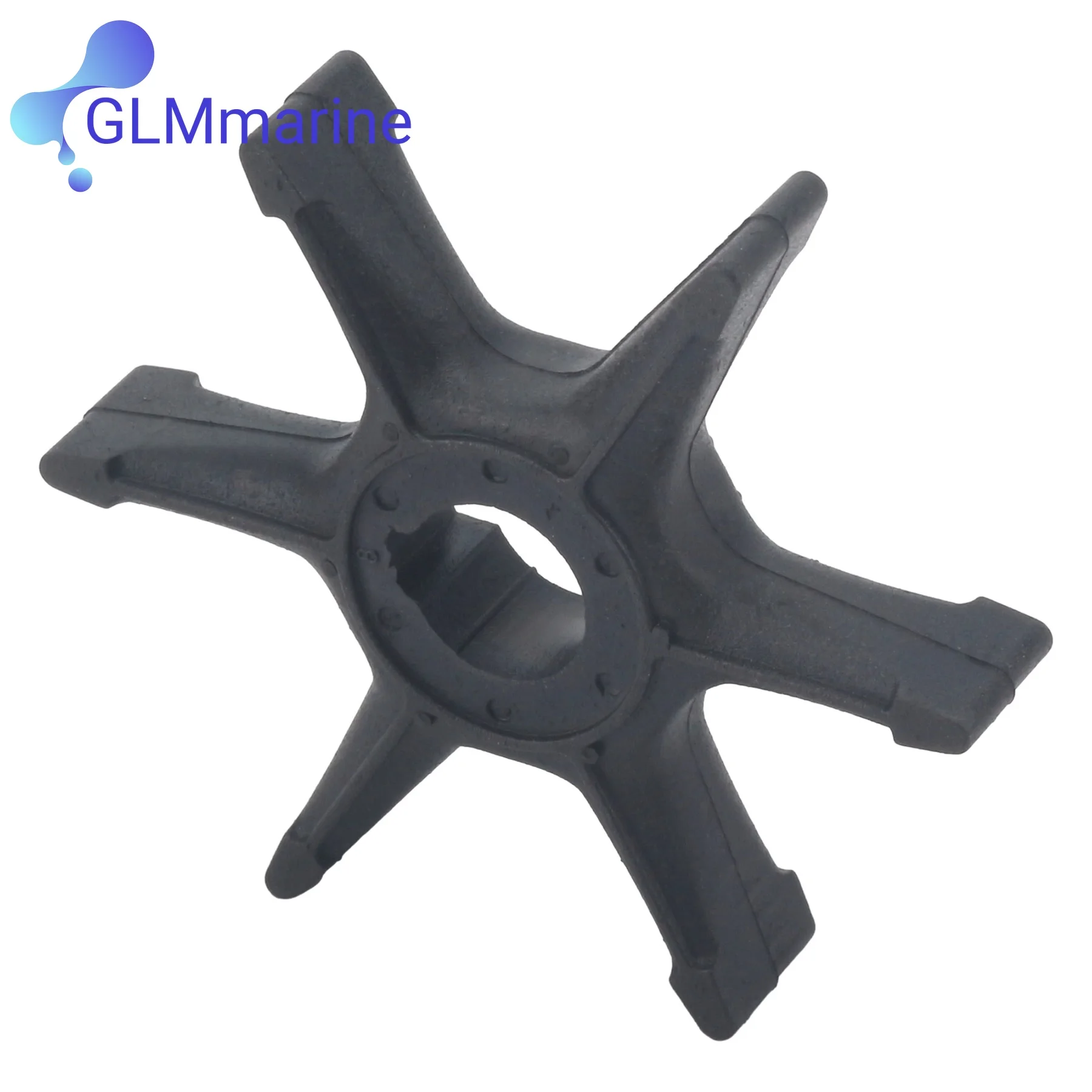 6G0-44352-00 Marine Water Pump Impeller with Key Fits for Yamaha Outboard 20HP 25HP 20A 20B 25A Engines Replaces 6G0-44352-01