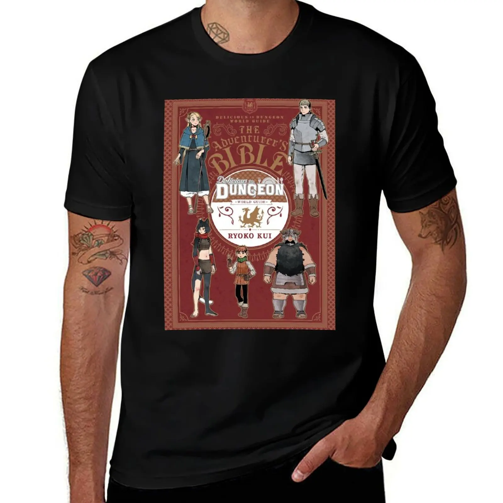 

Dungeon Meshi World Guide T-Shirt Plus Size Street Style Tee