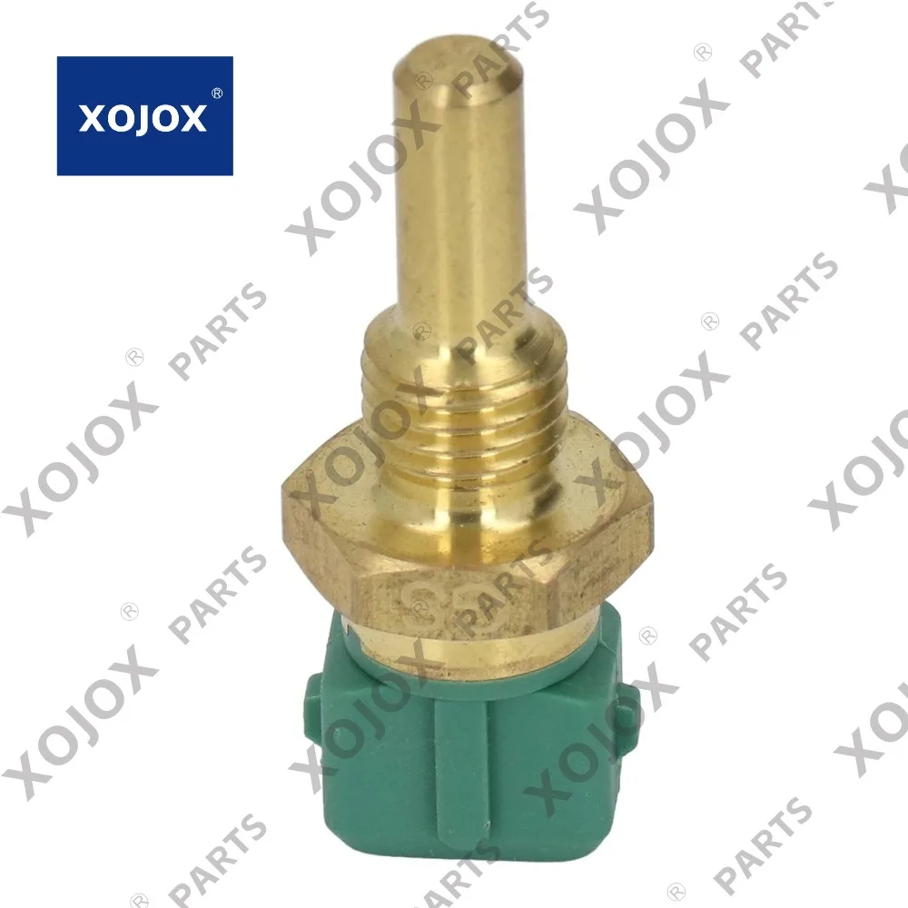 

XOJOX Excavator Temperature Sensor, 2 Pins Brass Water Temperature Transducer 21 EN 40100, Suitable for Modern R220 5 R220 7 wit
