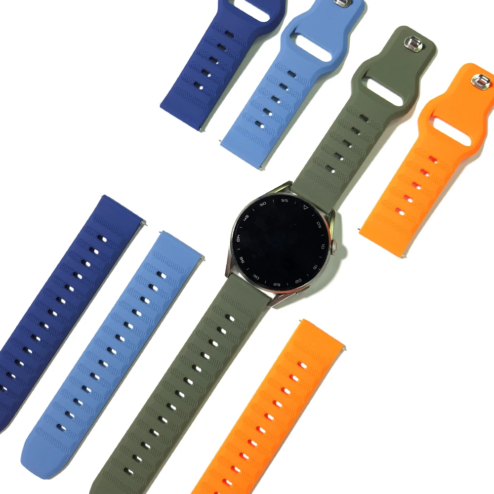 Pulseira de silicone para Ticwatch, Pro 3 Ultra Pulseira, GPS, LTE, GTX, GTH 2, E3 Band