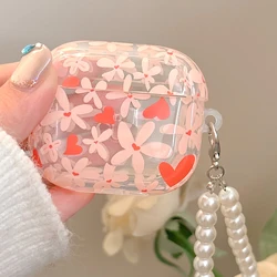 Shell pattern rose heart pattern earphone protection case for AirPods Pro /Airpod 3/AirPods 2/AirPods Pro2 /AirPods4 case