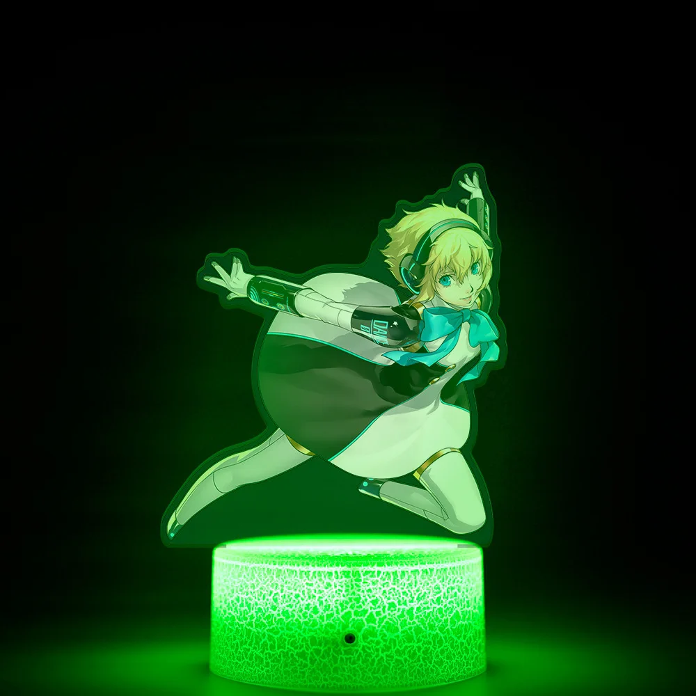 Kawaii ضوء الليل لعبة الاكريليك الكرتون المحيط الشكل أحادية اللون ضوء التحكم عن بعد 16 لون ضوء الليل الأطفال هدية #2