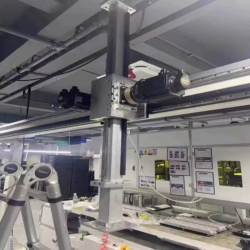 Linear Guide Slide Motion System for Loading and Unloading, Cartoon