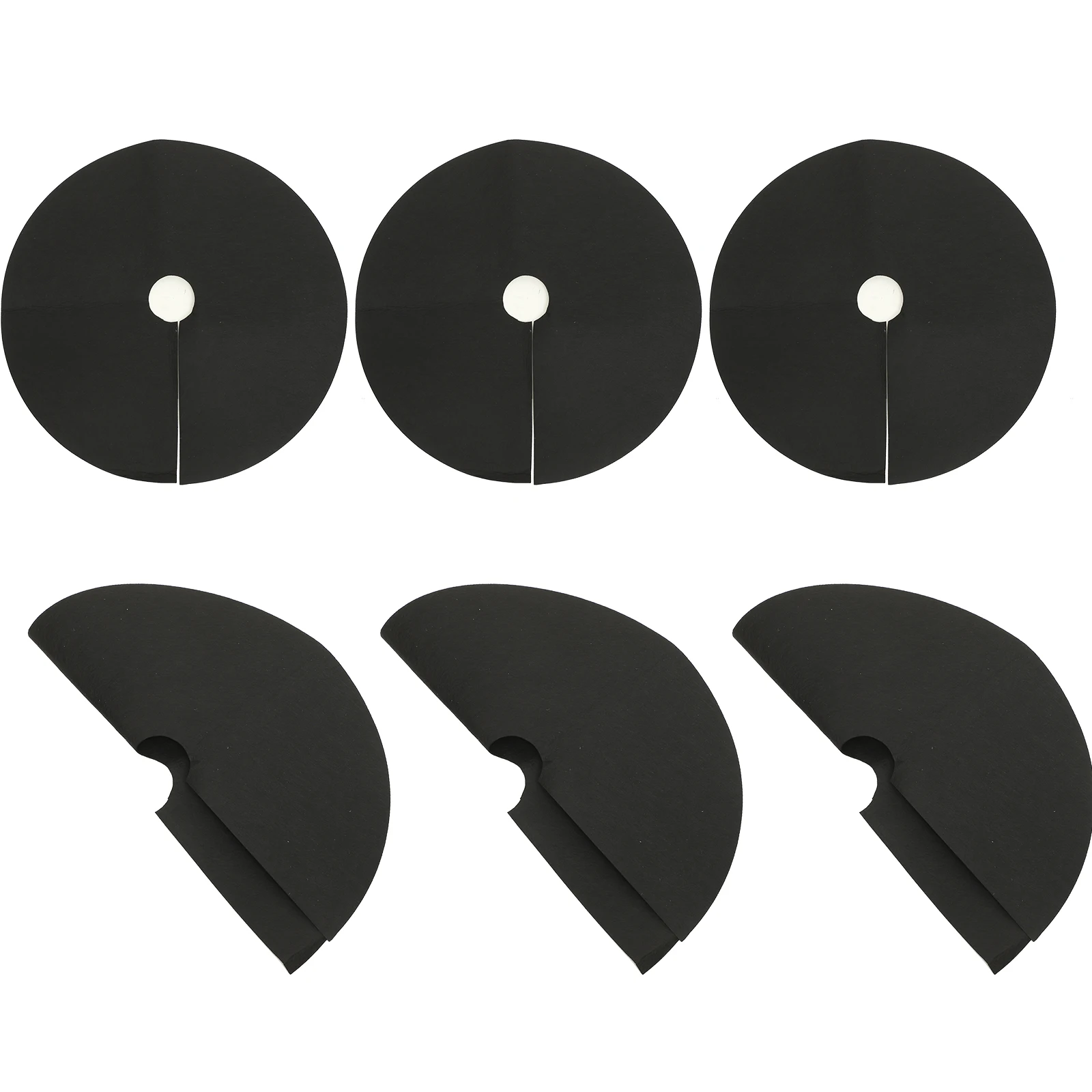 

1 set Non-woven Weed Barrier 52cm Round Plant Protector Ground Cloth 20 Stakes Gardening Supplies Landscaping Fabric