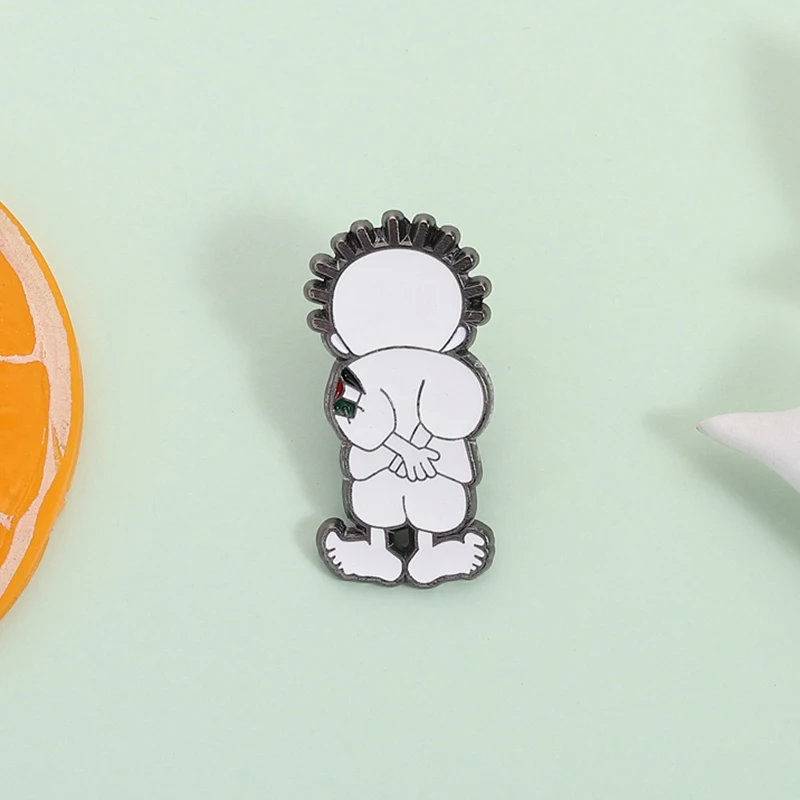 Handala Boy Enamel Pin Cartoon Barefoot Children Alloy Brooch Lapel Backpack Badge Fashion Jewelry Accessories Gift for Friends