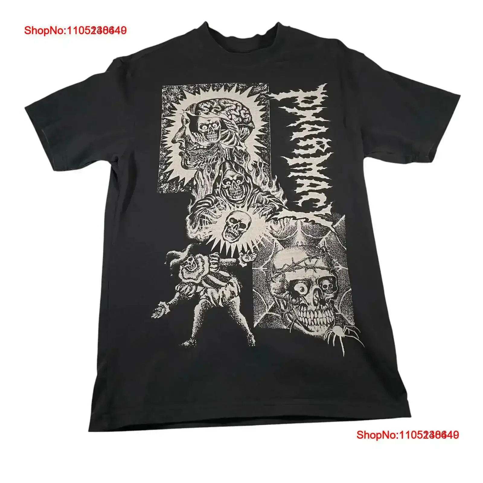 

Pharmacy Skateboard Shop T Shirt S Print Skull Skate Skateboarding Mens vintage Washed designer clothes Stylish Stretched