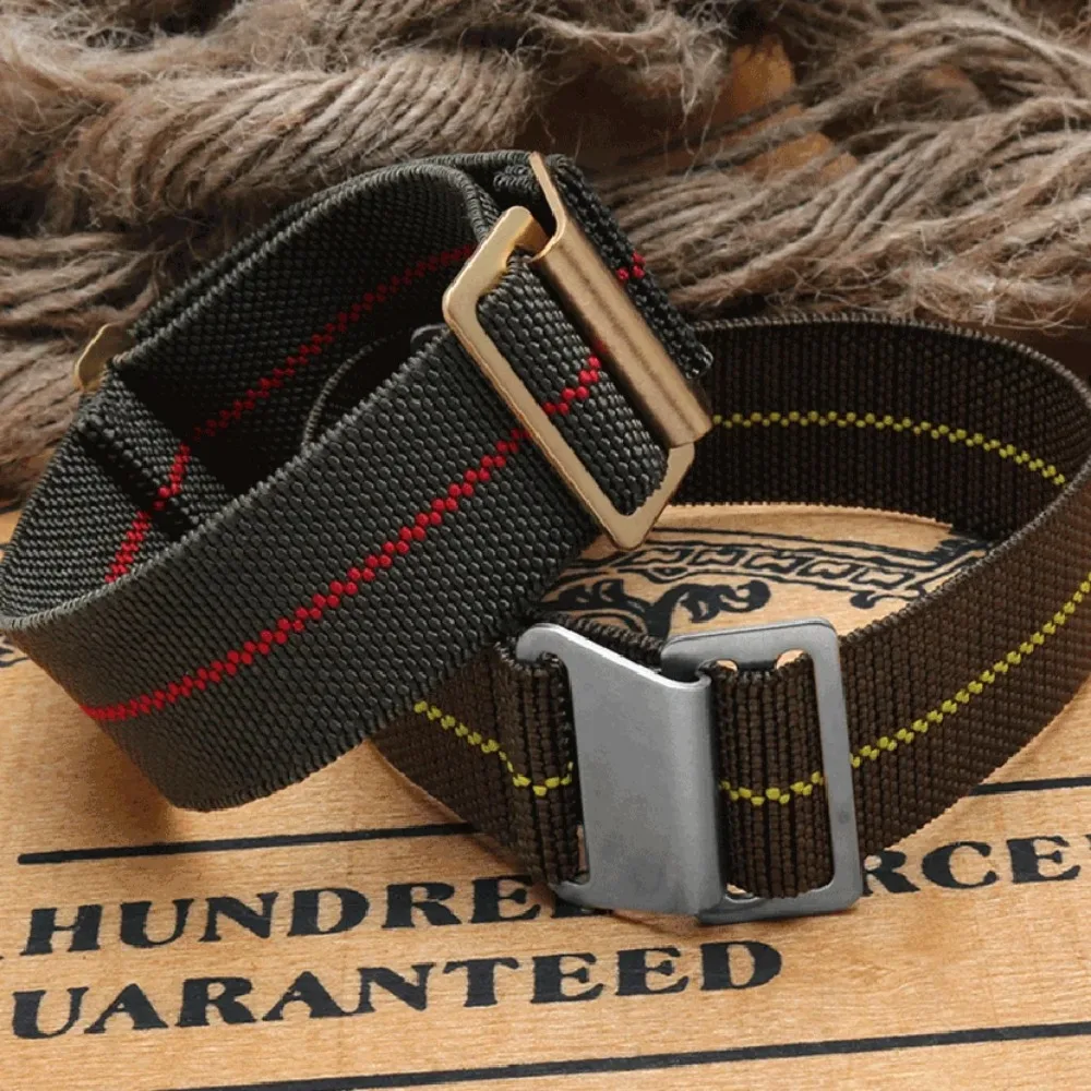 Parachute Watch Strap Elastic Nylon Band for Seiko for Rolex for Water Ghost for Tudor Watch Sport Bracelet 18mm 20mm 22mm Width