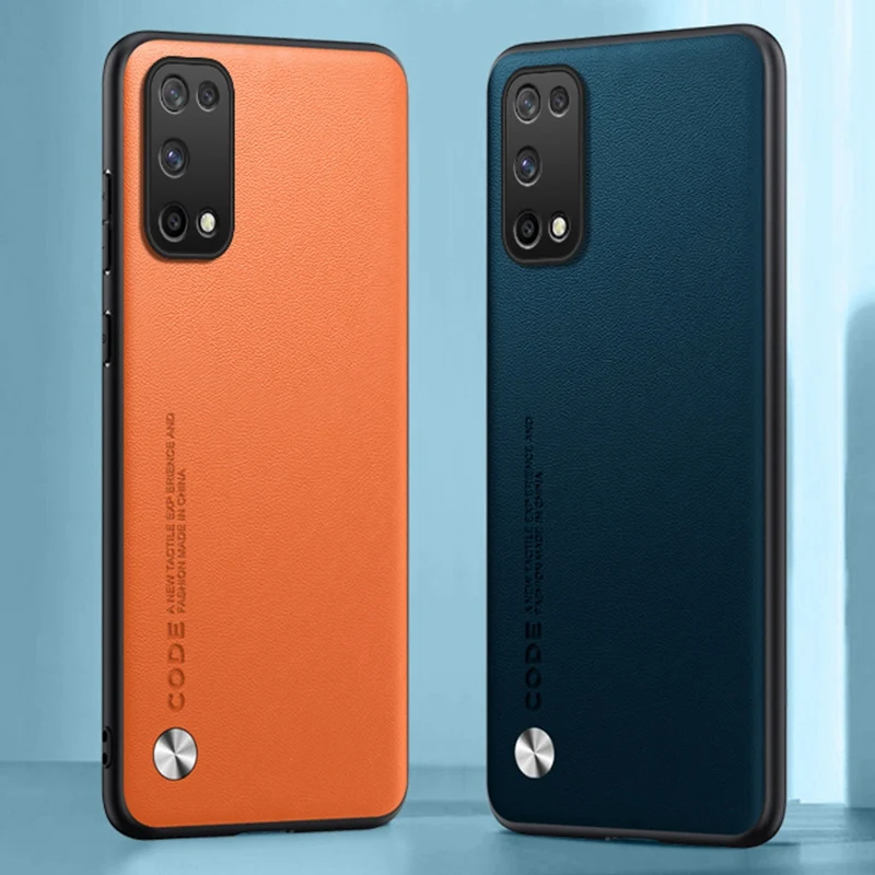 PU Leder Fall Für OPPO A52 A72 A92 K7X Zurück Abdeckung Silikon Voller Schutz Telefon Fall Für Realme 7 5G Q2 X7 Pro Ultra