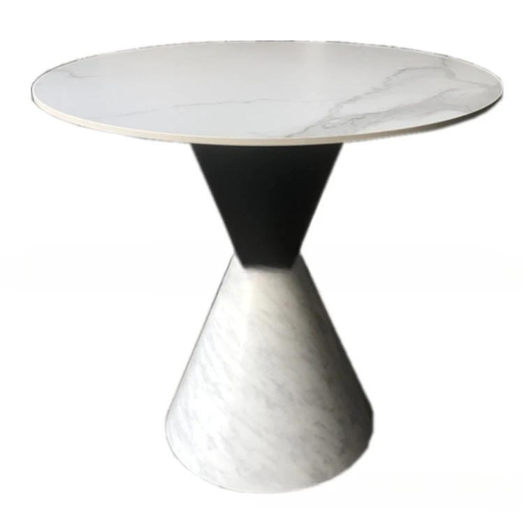 

Italian, coffee table, light luxury, modern, simple, rock slab, dining table, round