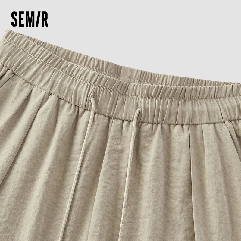 Semir المرأة عارضة السراويل الملمس موس استرخاء الأبيض - الخريف أنيقة لينة واسعة الساق |   السراويل النسائية