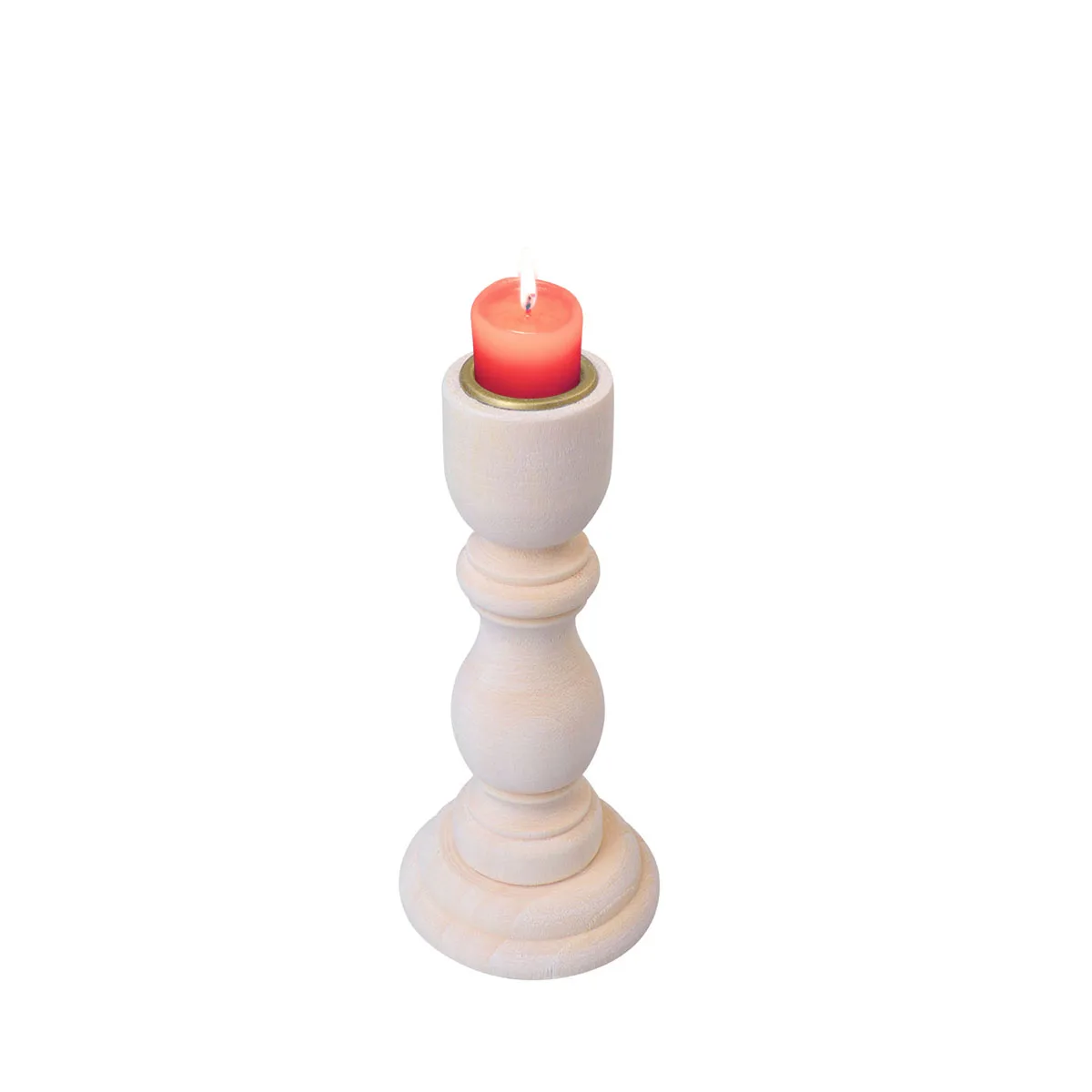 

3 Pcs Wooden Candlestick Holder Retro Home Decor Long Term Use Office Table Bamboo Tapered Candlesticks