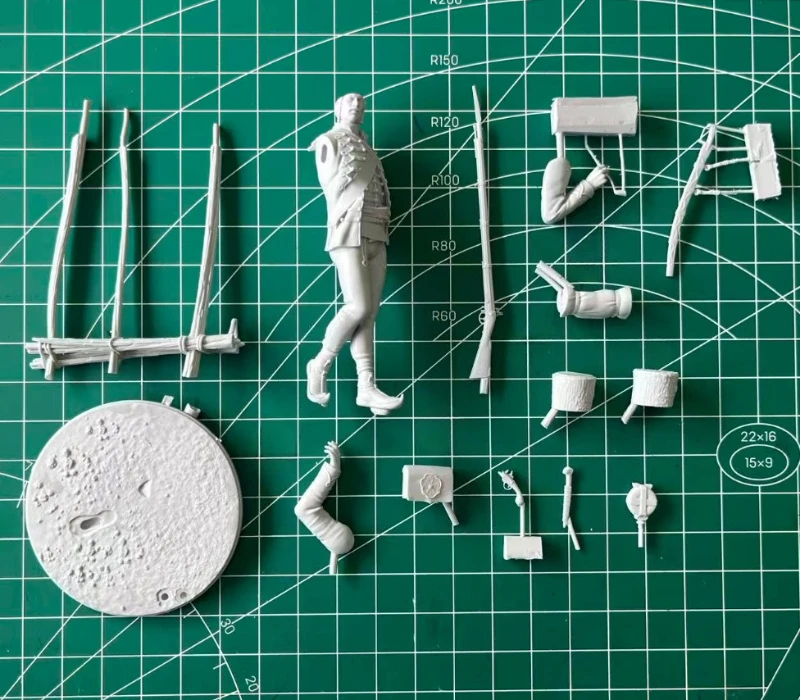 1/24 مقياس 75 مللي متر يموت الصب الراتنج نموذج لجسم عدة الجندي النمساوي القديم هواية ألعاب مصغرة المفككة غير مصبوغ الديوراما