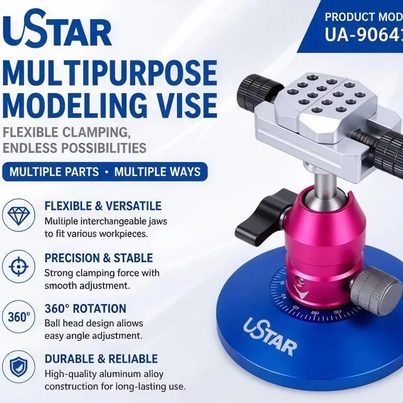 Ustar Model Tool Object Clamping All-match Vise With Multi-specification Chuck UA-90641
