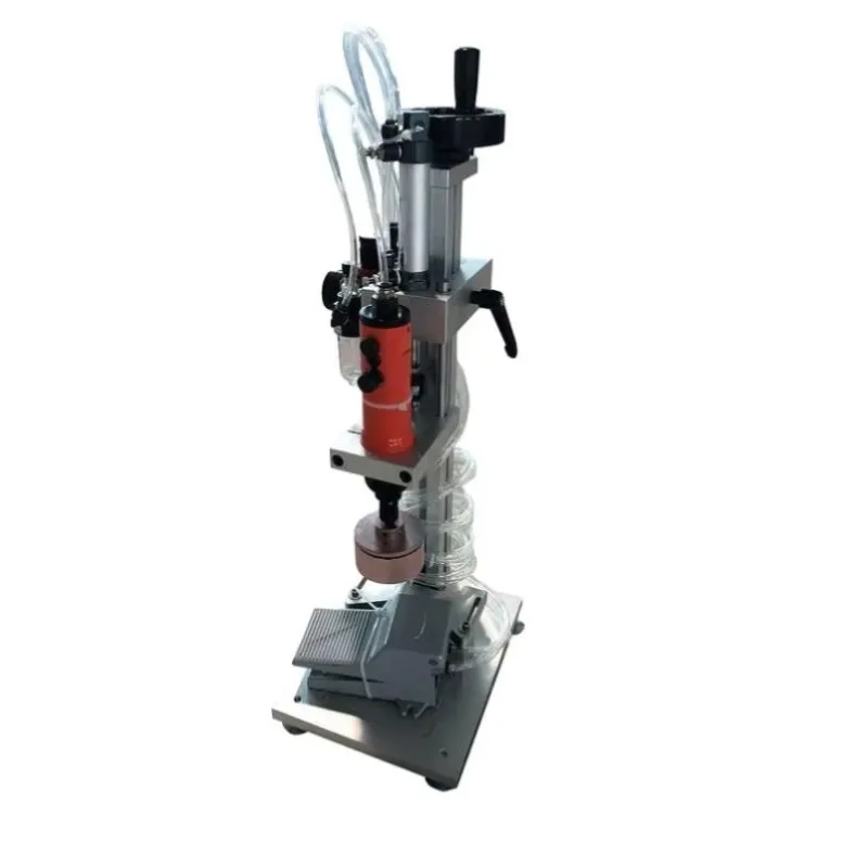 【HOT】Automatic Glass Bottle Screw Capping Machine Manual Pneumatic Plastic Bottle Capper Machines