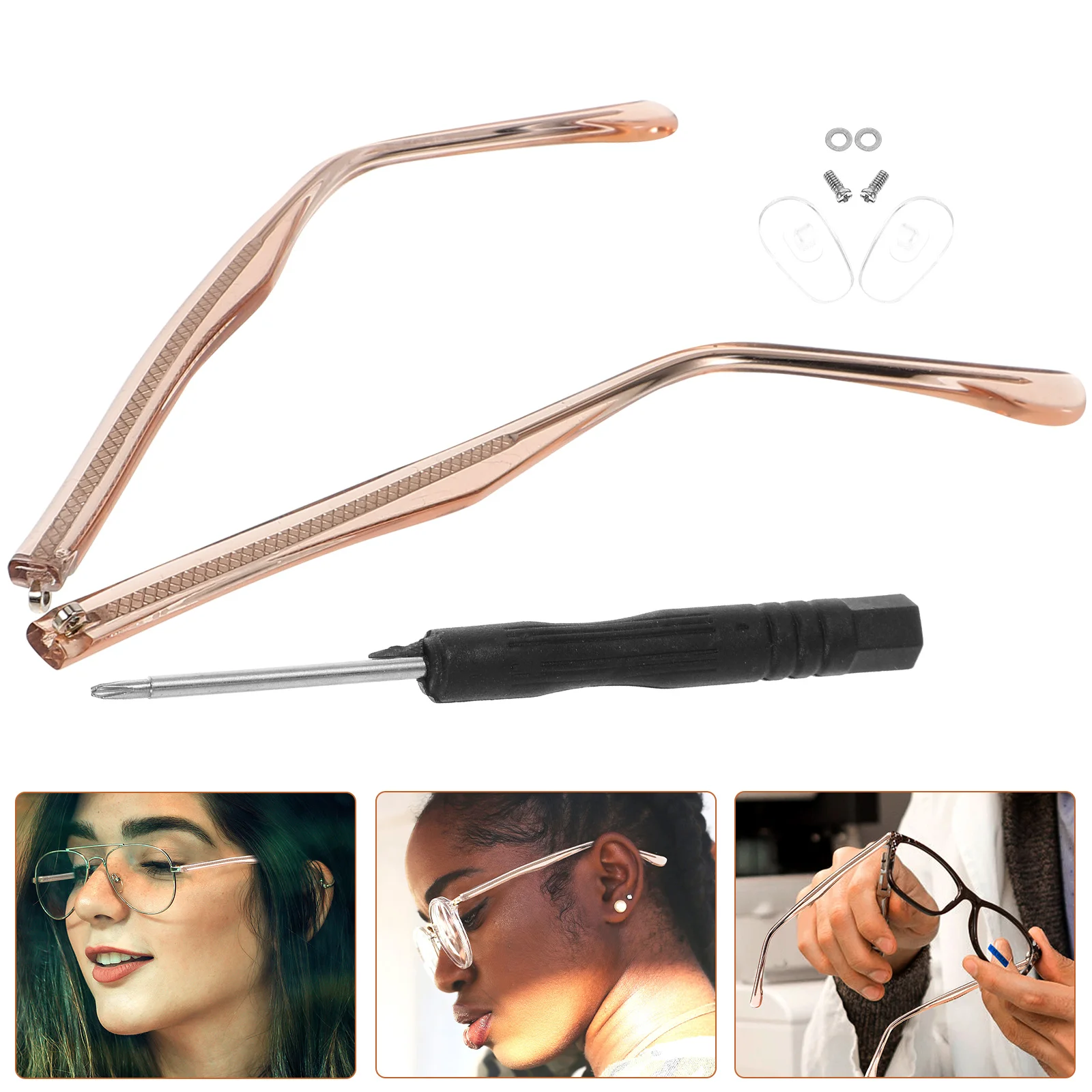 

Eyeglasses Repair Legs Stable Eyeglasses Replacements Temples Universal Glasses Legs for Glasses Decor Home Replacement