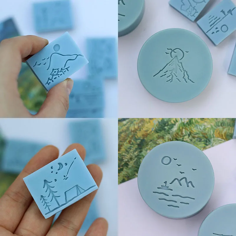 40x40 mm Custom Acrylic Soap Stamp, Personalized Engraved Stamp Tool for Handmade Soap Stamping & Soap Making Craft