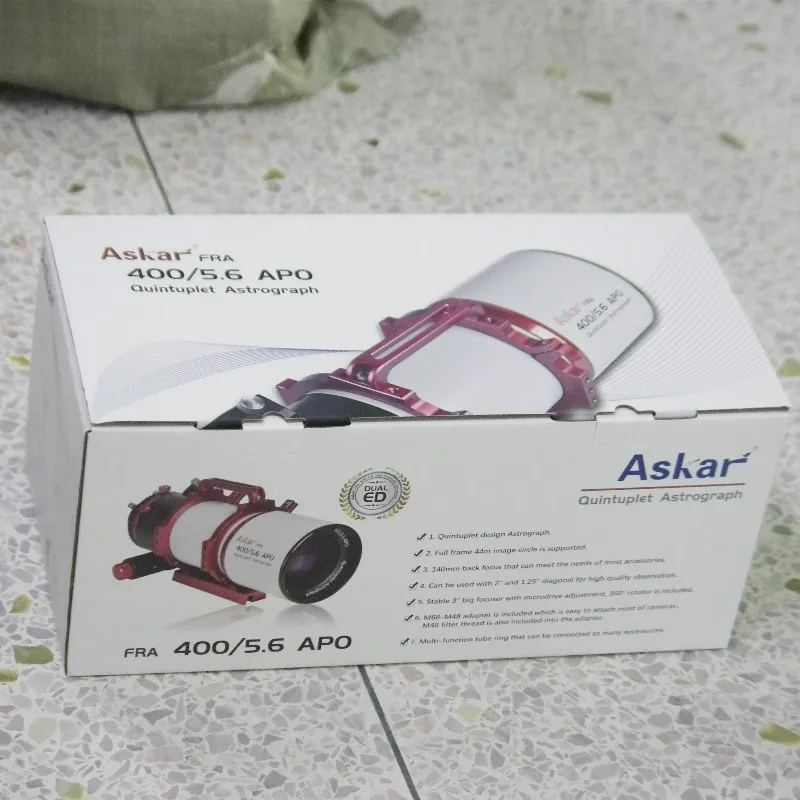 Sharpstar Askar Fra400 400/f5.6 APO Astrograph Lens 72Q ED for Astronomical And Photographic Use