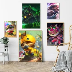 1pc MOBA HOT GEAM Teemo League Of Legends Poster HD Poster Home Room Bar Cafe Decor Art Wall Painting Picture