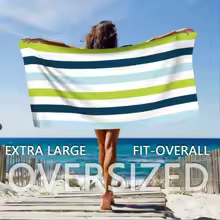 serviette de plage, microfibre, absorbante, yoga, piscine, plage, sauna, douche