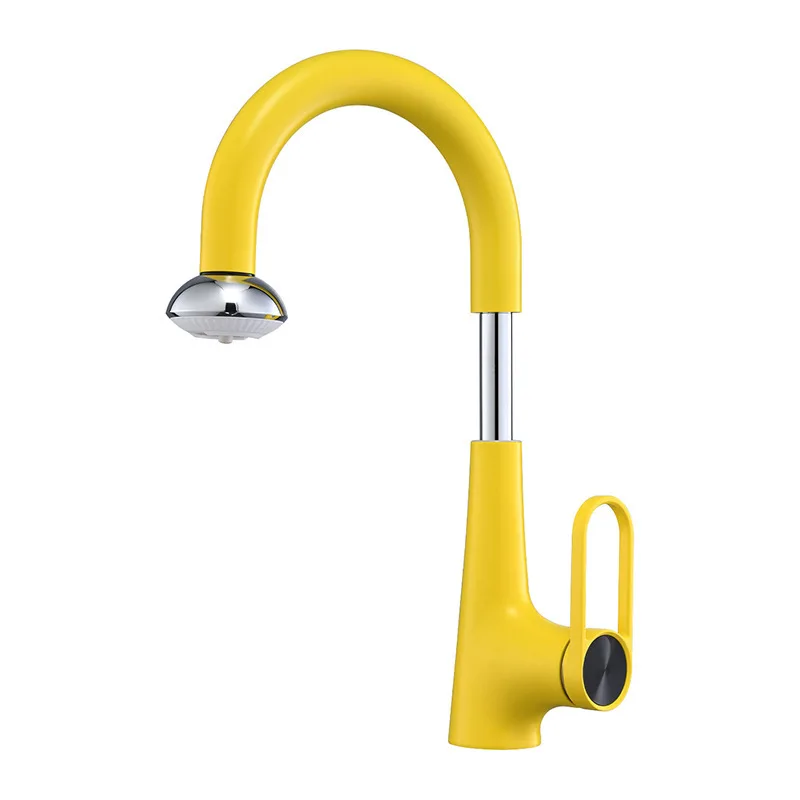 

Splash-proof dopamine faucet household pull-out lift bathroom bathroom kitchen sink hot and cold double outlet