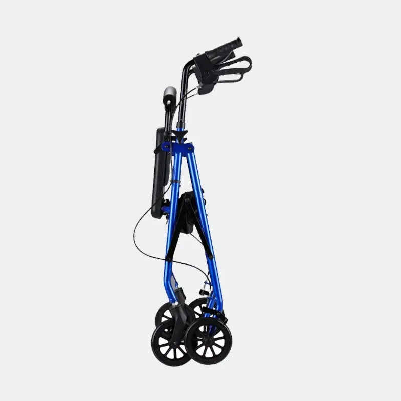 Folding European Style Aluminum Rollator Walker for Elderly People with Seats and Comfortable Armrests