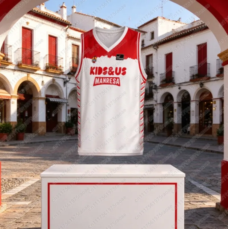 BAxi MANRESA T-shirt Copa Del Rey 26 ACB New Arrivals Basketball Jerseys Print T-shirts Spain Anniversary Edition FamilyMatching