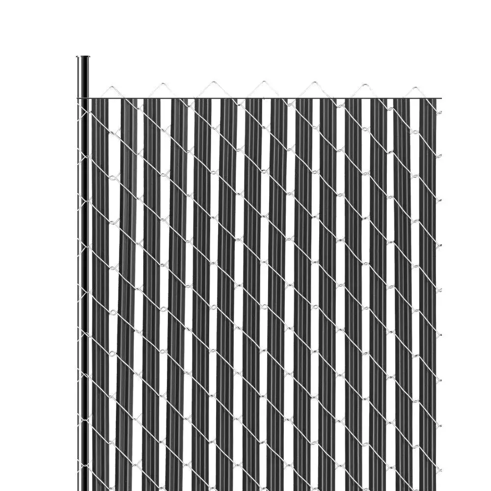 

Chain Link Fence Privacy Slats Single Wall 6ft High Bottom Lock Black