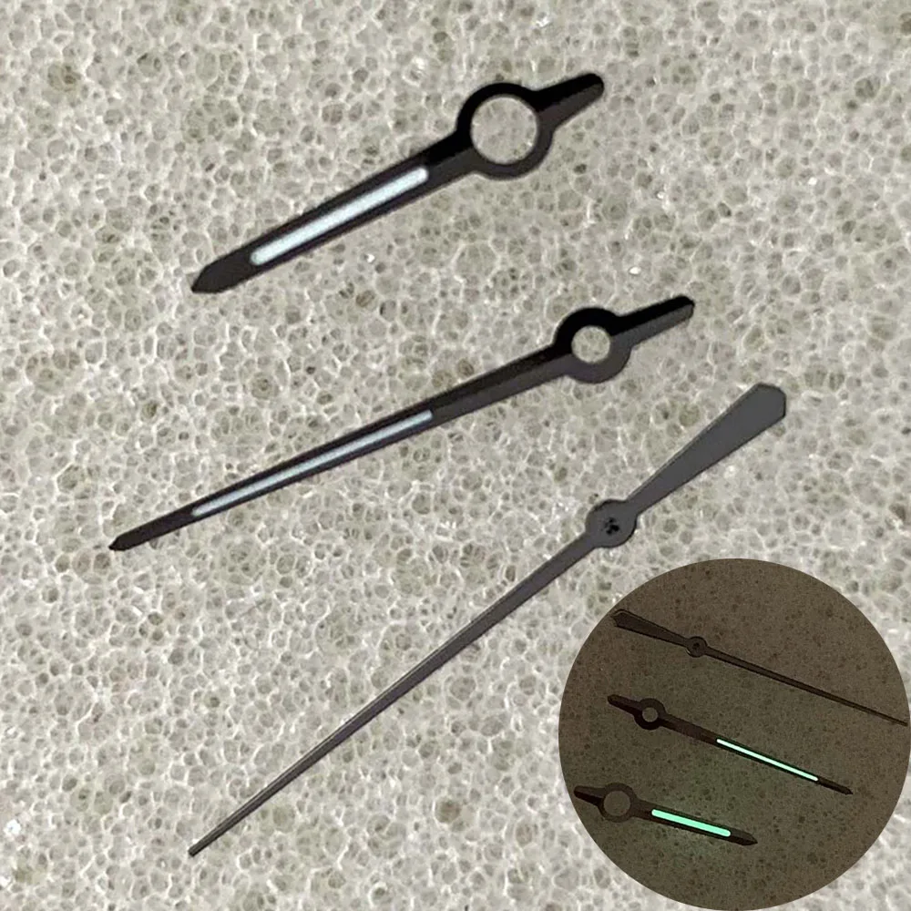 NH35 핸즈, 녹색 야광 포인터, NH34/NH35/NH36/NH70 /4R/7S 무브먼트용, 8-12-12.5mm 시계 핸즈, 3핀 바늘 액세서리