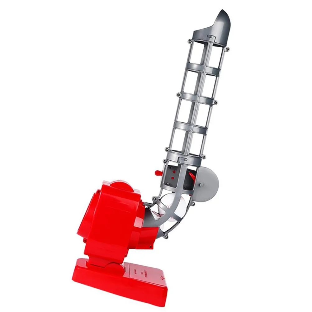 1Set Automatic Baseball Self-Motion Pitching Machine Plastic Launcher Safe for Kids Batting Skill Practice Baseball Trainer