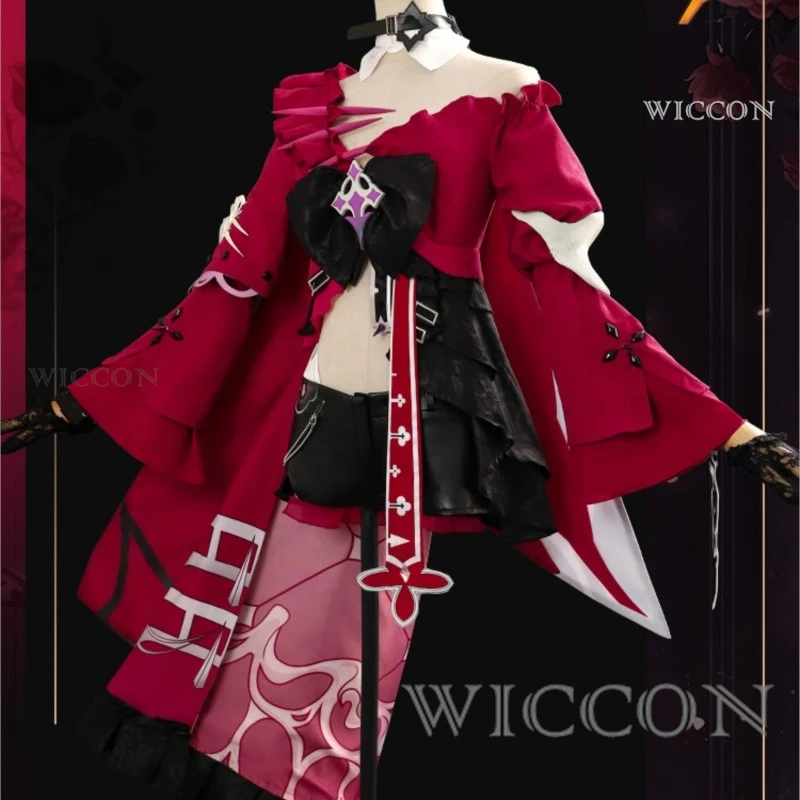 أزياء هونكاي إمباكت الثالث ثيليما التأثيرية أزياء جميلة وجميلة فستان موحد أحذية شعر مستعار للنساء بدلة لعب الأدوار لحفلات الهالوين