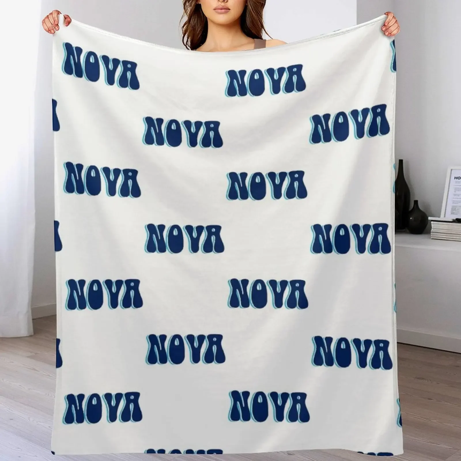 

Nova Villanova University Throw Blanket Warm Decorative Sofa blankets ands Furry Blankets