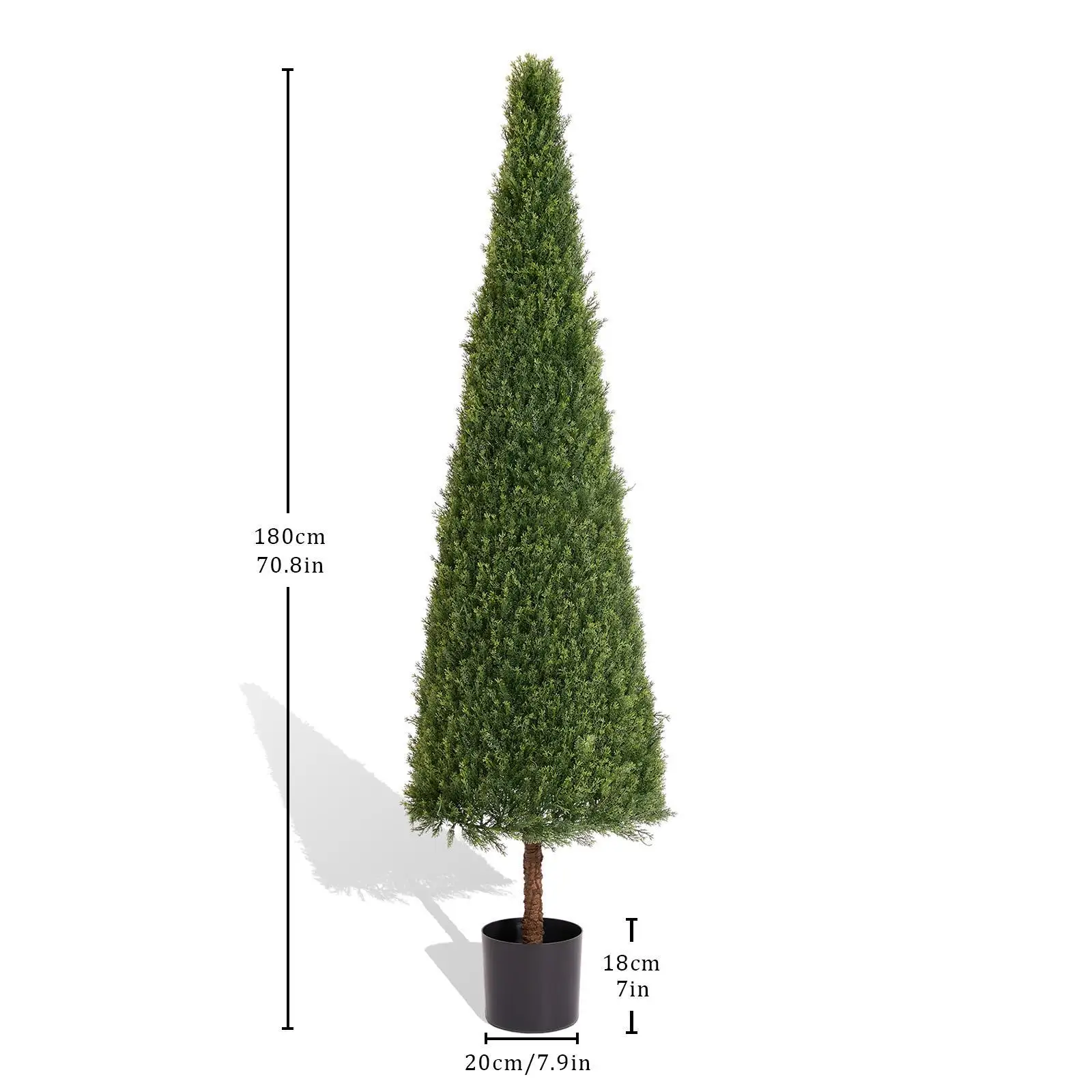 

6FT Tall Topiary Bush Faux Cedar Plants Artificial Potted Greenery Shrubs Outdoor Decor Tree for Seasonal Home Display