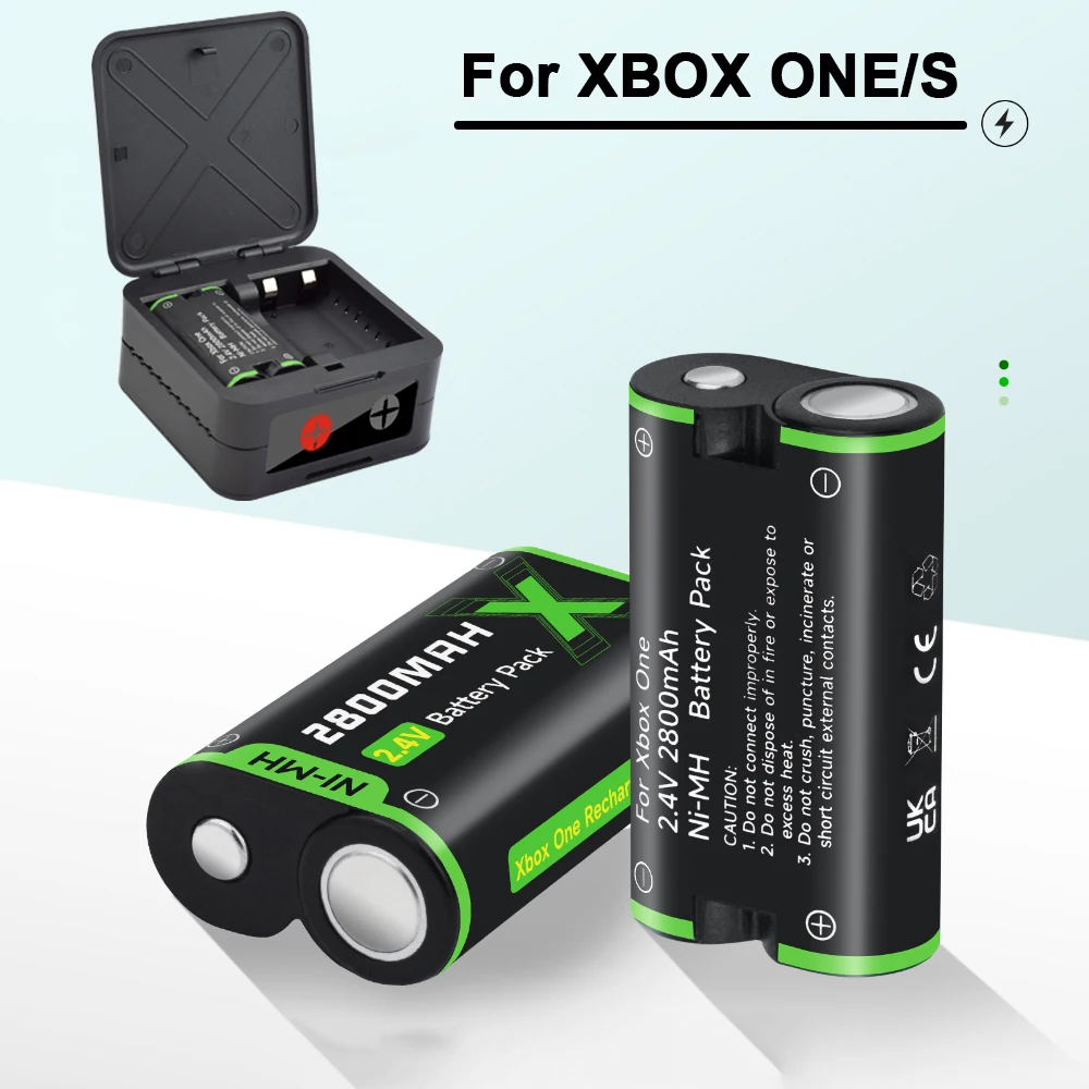 PALO 2800mAh For XBOX Controller Battery Pack with 4-slot fast charger For XBOX Series X/S/Xbox ONE X/S Gamepad Batteries Pack