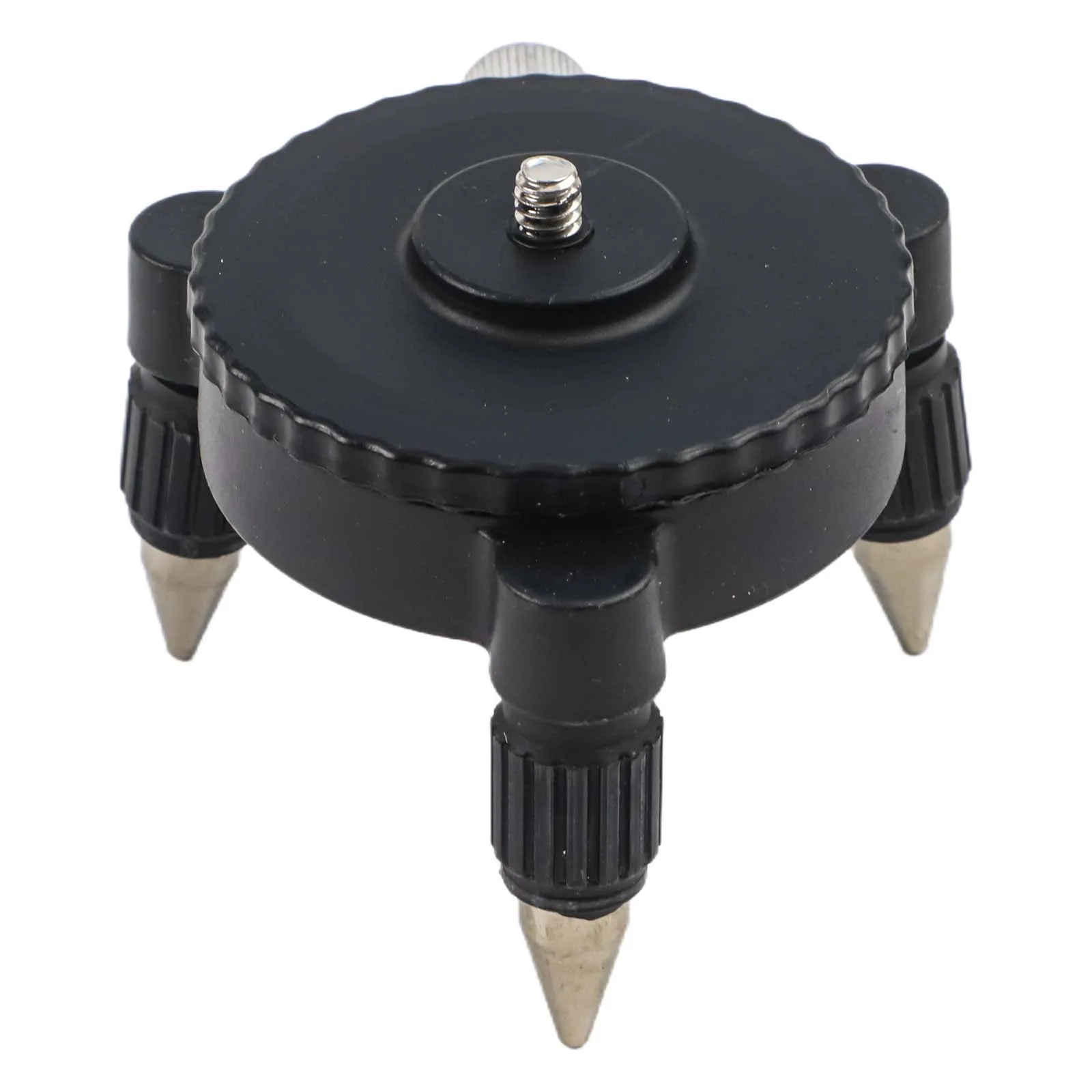 Black Silver Level Meter Adapter 360 Degree Rotation Base Tripod Bracket Construction Tool Parts 1/4 Inch Interface