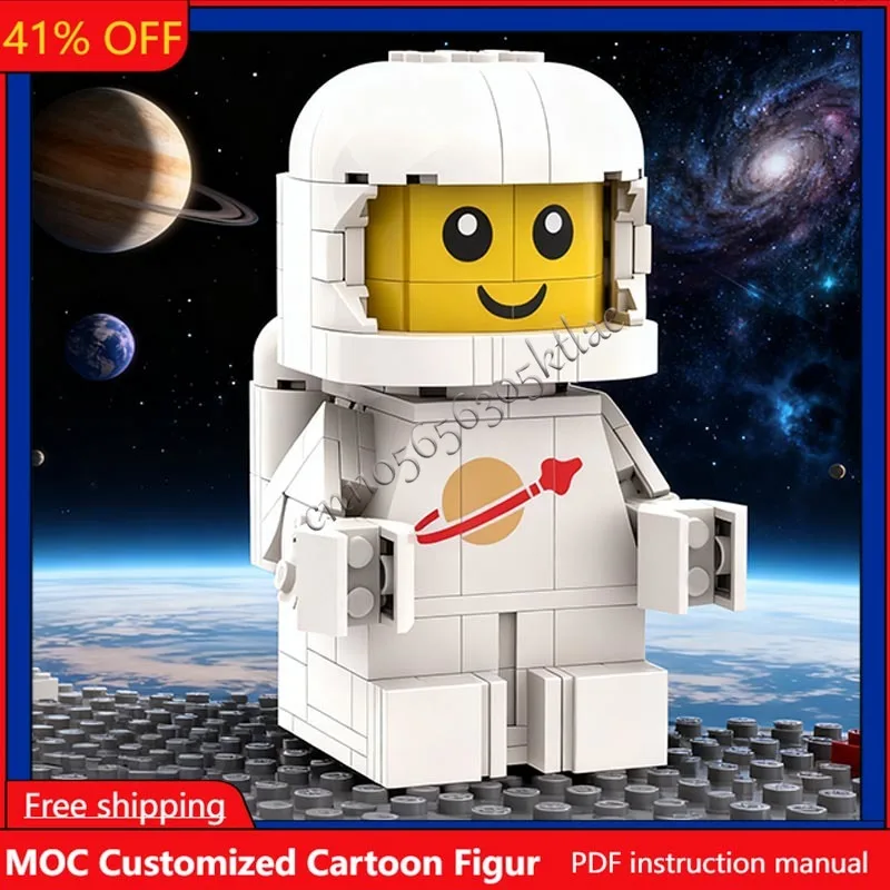255Pcs Popular Space Series Character Spacebaby Tribute Figures Model Customize Puzzle Diy Creative Ideas Kid Toy Birthday Gifts