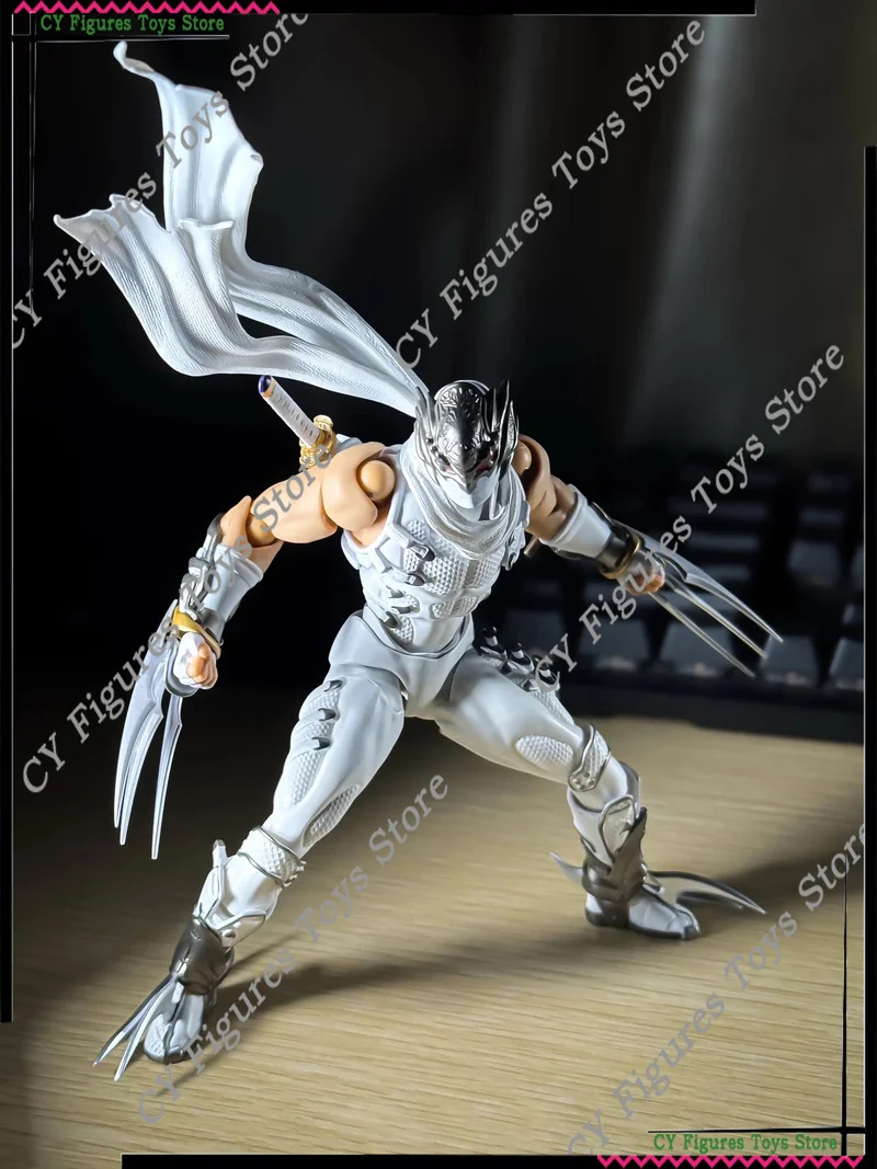 AC Factory Amazing Yamaguchi Ryu Hayabusa Ninja Gaiden 1/12 Actionfigur Weiße Version Neuauflage mit neuem Gesichtsskulptur und Bonus auf Lager