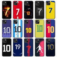 SK-28 Footballstar Number Silicone Case For Samsung J2 J4 J5 J6 J7 J8 S7 Edge S8 S9 M31 Core Prime Pro Plus