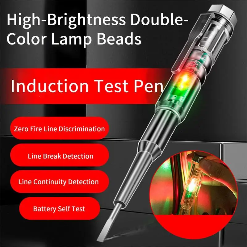 Intelligent Voltage Tester Pen 24/70-250V Induction Power Detector Pen Electric Indicator Screwdriver Indicator Tools