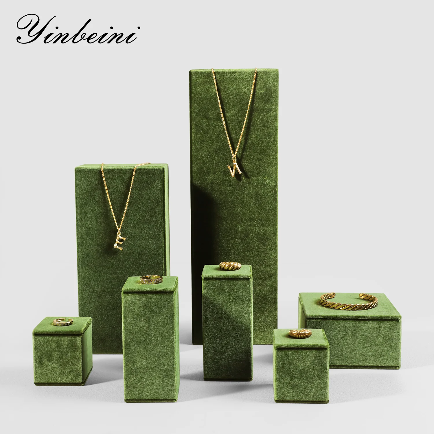 

Yinbeini Jewelry Storage Sets Ring Earring Necklace Display Stand Pendant Bracelet Storage Stand TB009
