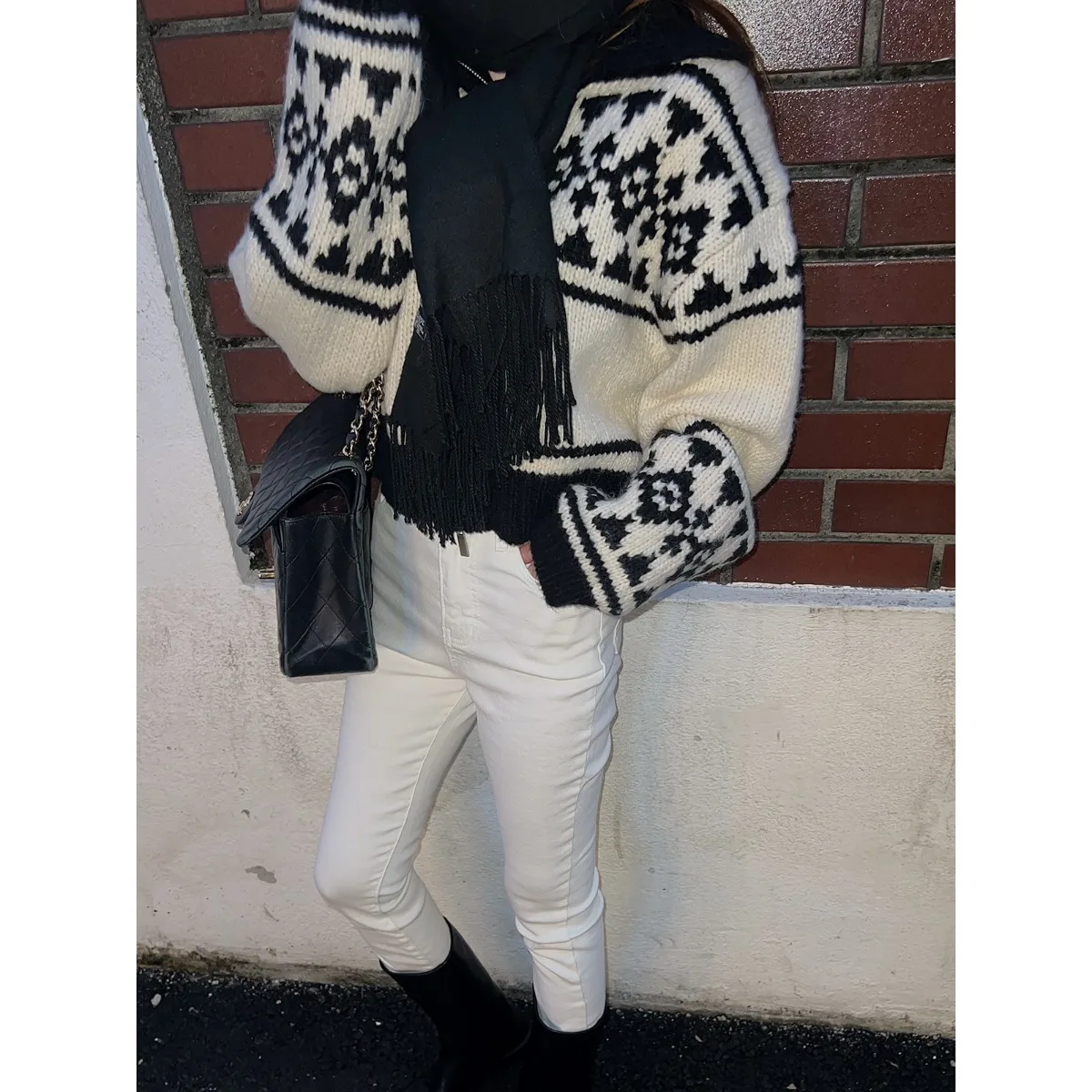 Шикарный вязаный свитер с воротником-стойкой и застежкой-молнией весной-осенью, модный и дизайн Sli f с открытым воротником