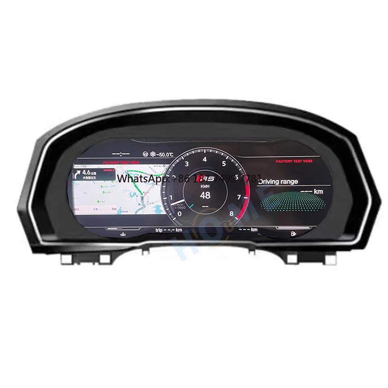 

Car Instrument Cluster Speedometer Gauges Dashboard Panel for ..7 R Golf7 MK7 GTi. B8 CC LCD . Miles