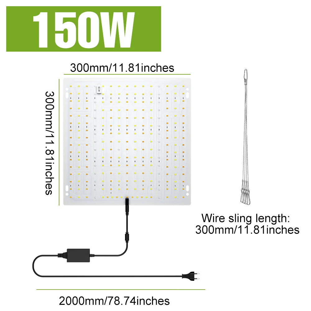 Led Quantum Board Plant Lamp Full Spectrum Kweek Licht Bloem Zaailing Hydroponische Kas Groenteteelt 100W 150W 200W