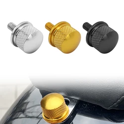 Motorcycle Black/Chrome Seat Bolt Tab Screw For Harley Touring Road King Street Glide Softail Dyna Sportster XL Street Bob 96-19