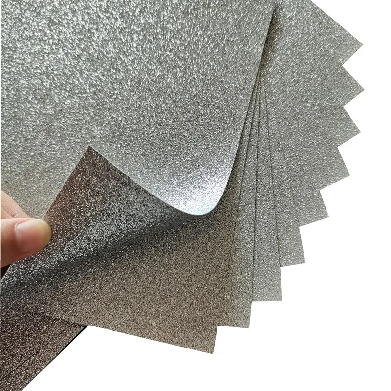 10 Sheets 8*12 Inch 200Gsm Silver Glitter Cardstock Paper, Double Sided Sparkle Card Stock For Crafts,Cupcake Topper And Decors