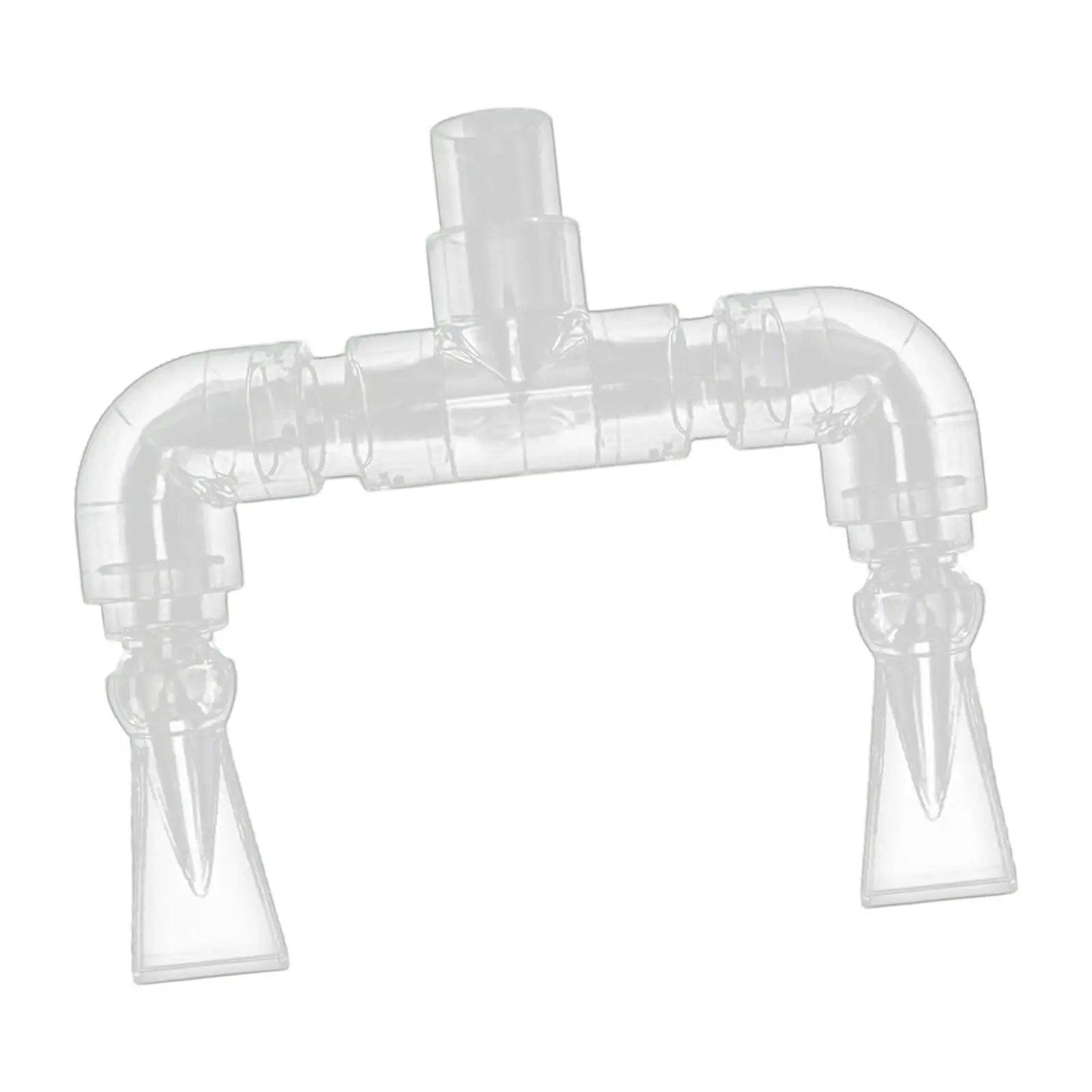 Waterflow Return Outlet Kit Dual Adjustable Nozzles Acrylic Plumbing System for Fish Tank Pump Filter