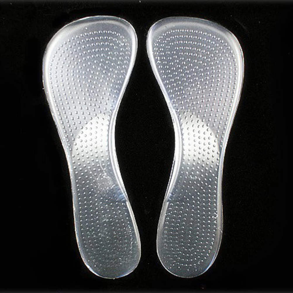 

1Pair Silicone Gel Heel Pads Detachable Comfortable Shoe Insoles Height Increase Super Elastic Breathable Durable Women Men Foot
